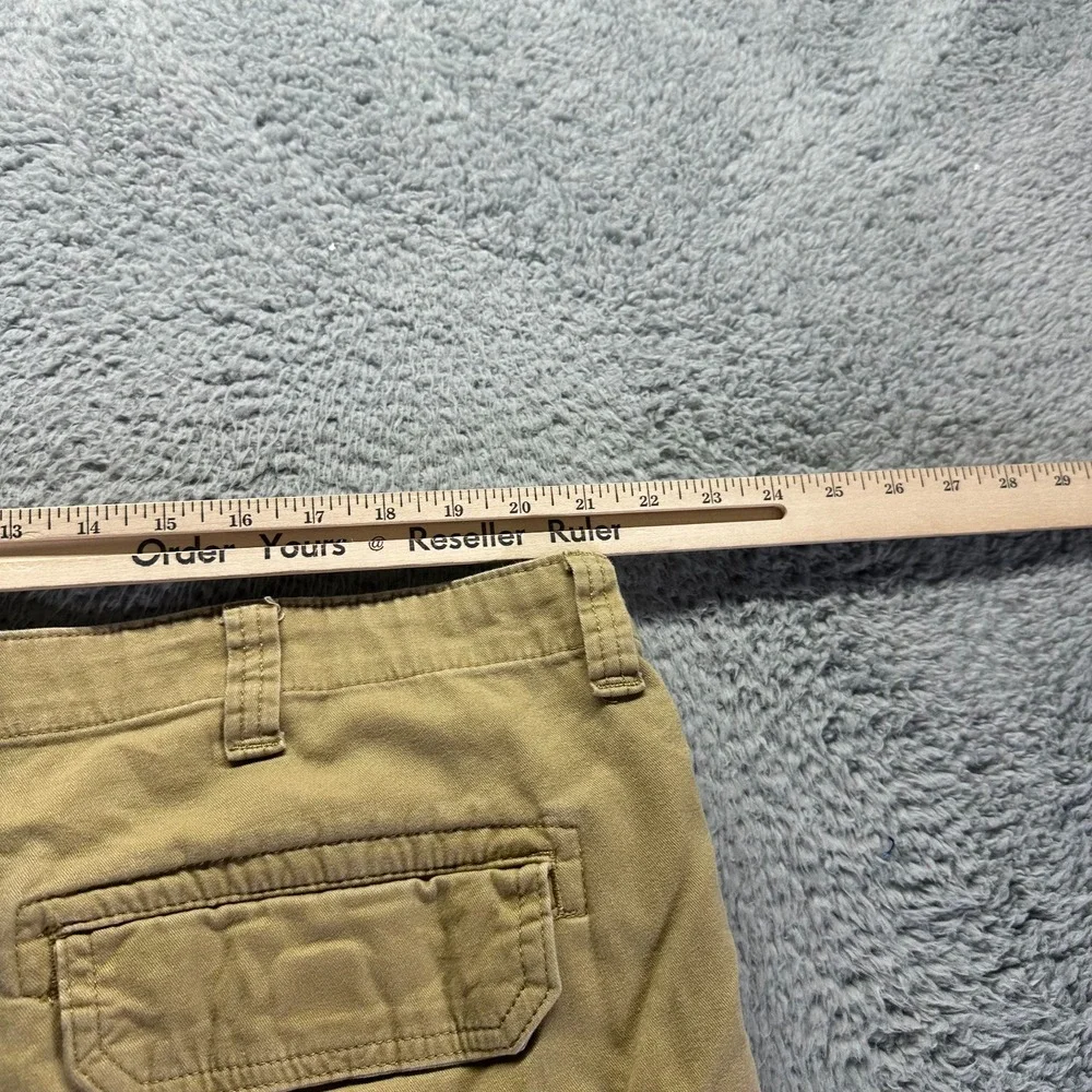 Wrangler Pant Mens 42x30 Brown Cotton Cargo Tapered Stretch‎ Workwear Utility